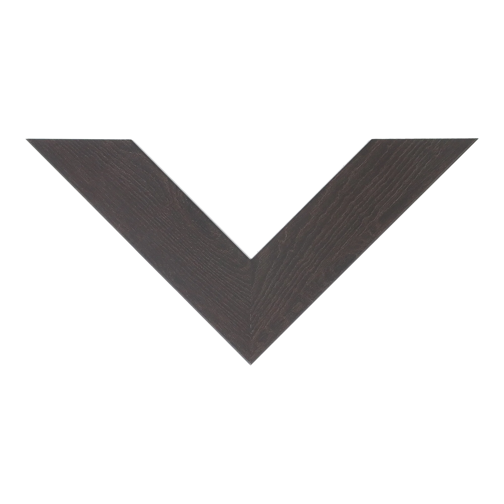 Top view of Metro picture frame in chocolate