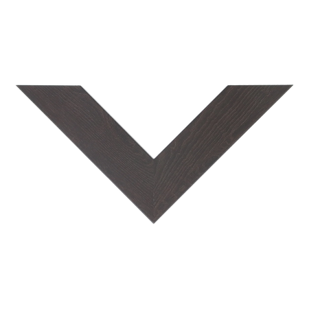 Top view of Metro picture frame in chocolate
