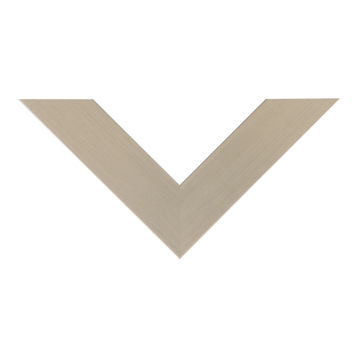 Top view of Metro picture frame in champagne