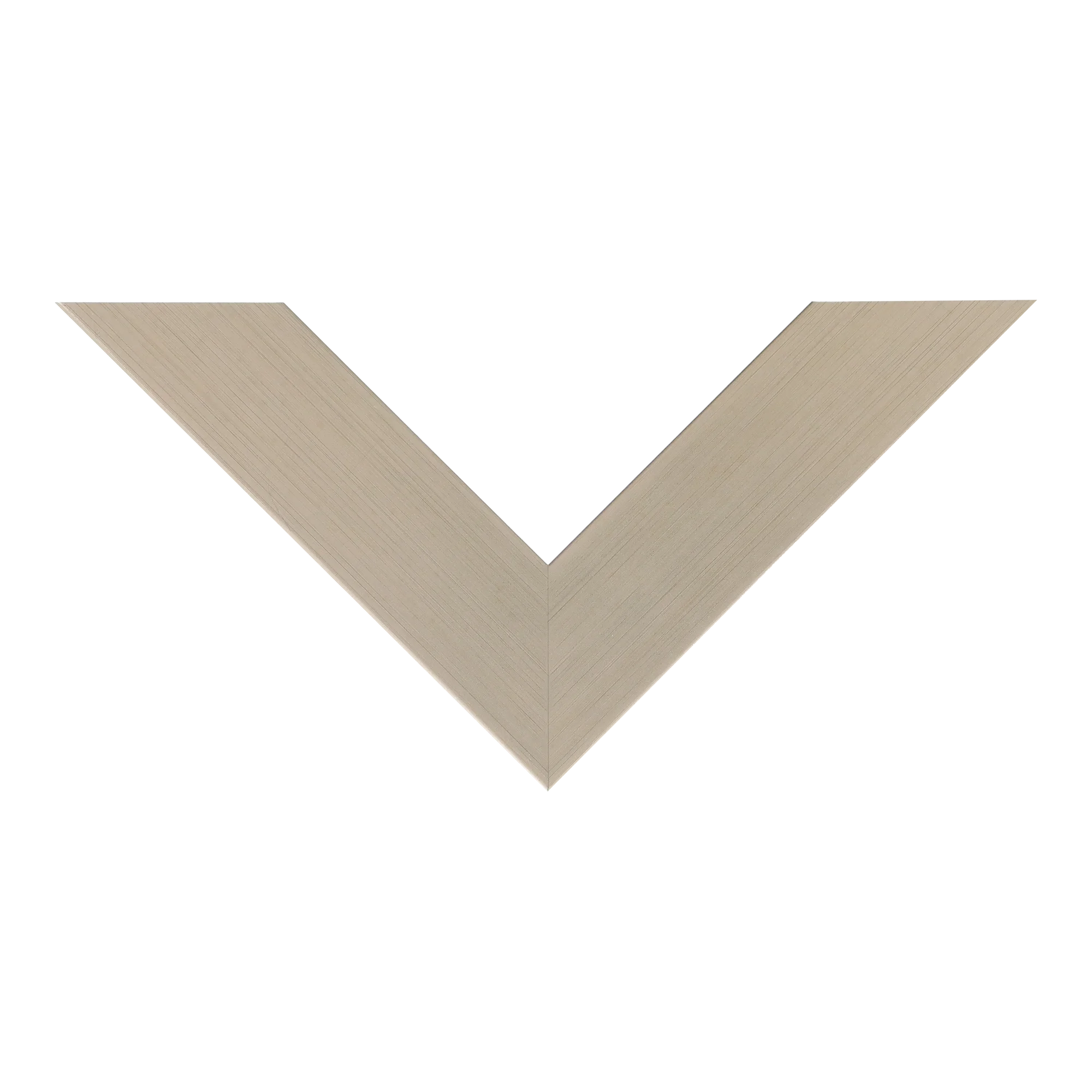 Top view of Metro picture frame in champagne