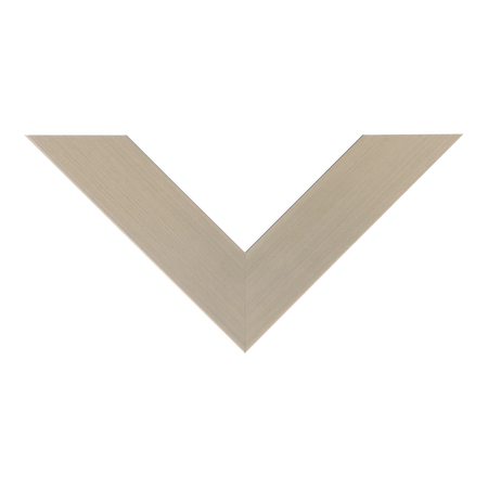 Top view of Metro picture frame in champagne