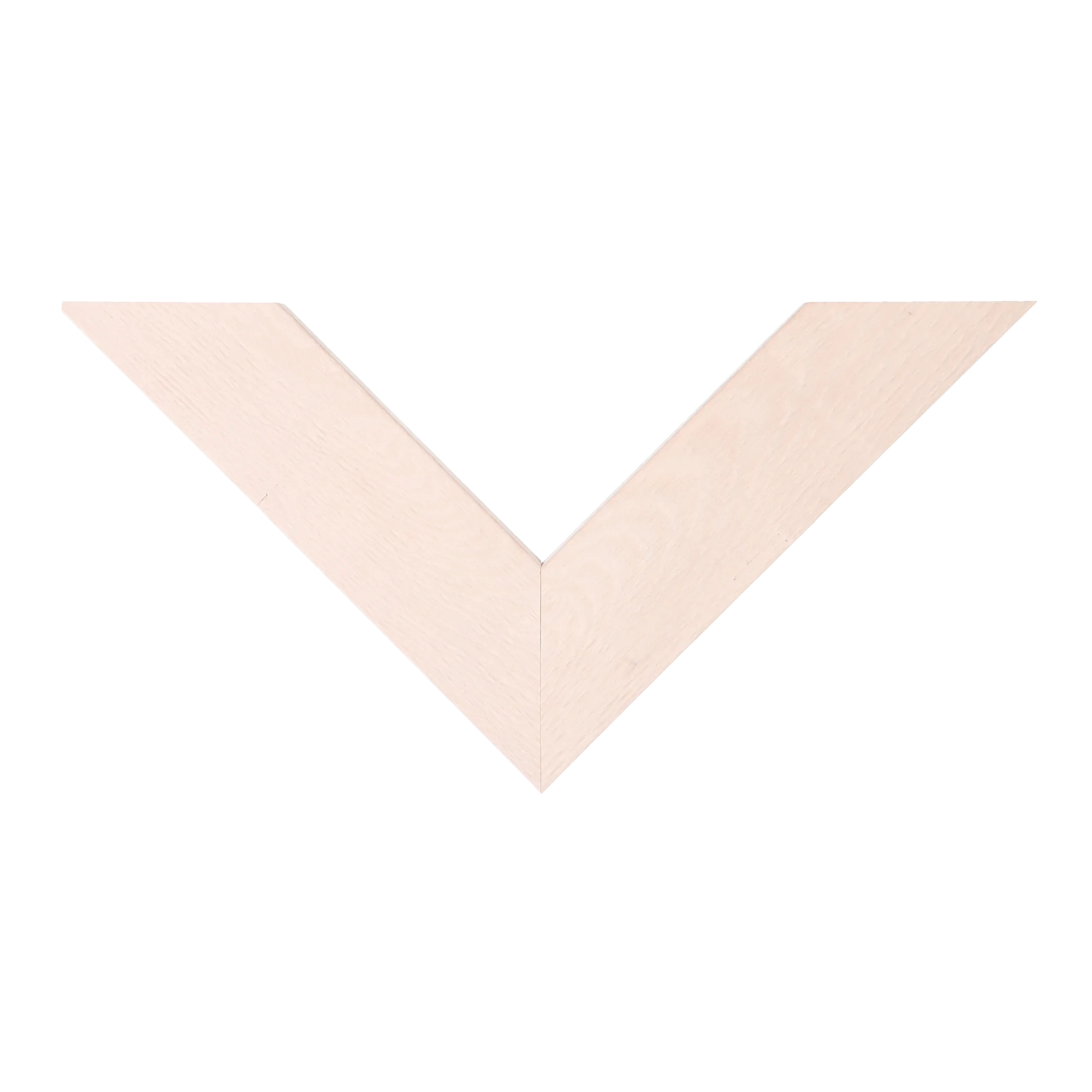 Top view of Metro picture frame in cream