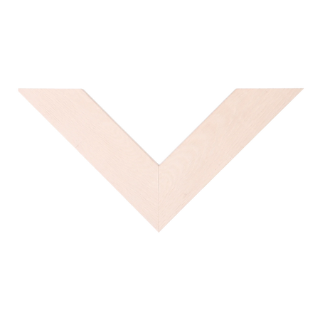 Top view of Metro picture frame in cream