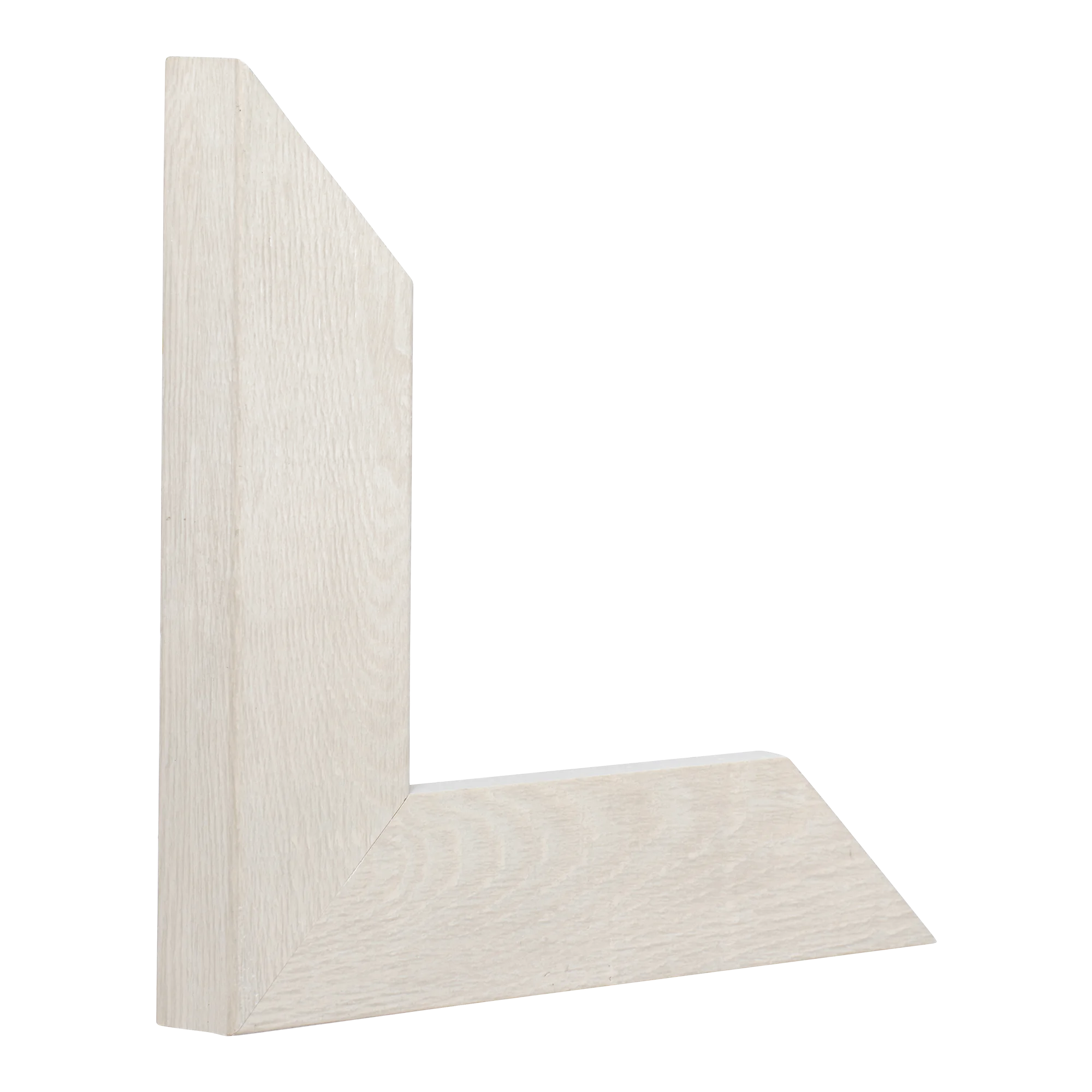 Vertical view of metro cream picture frame