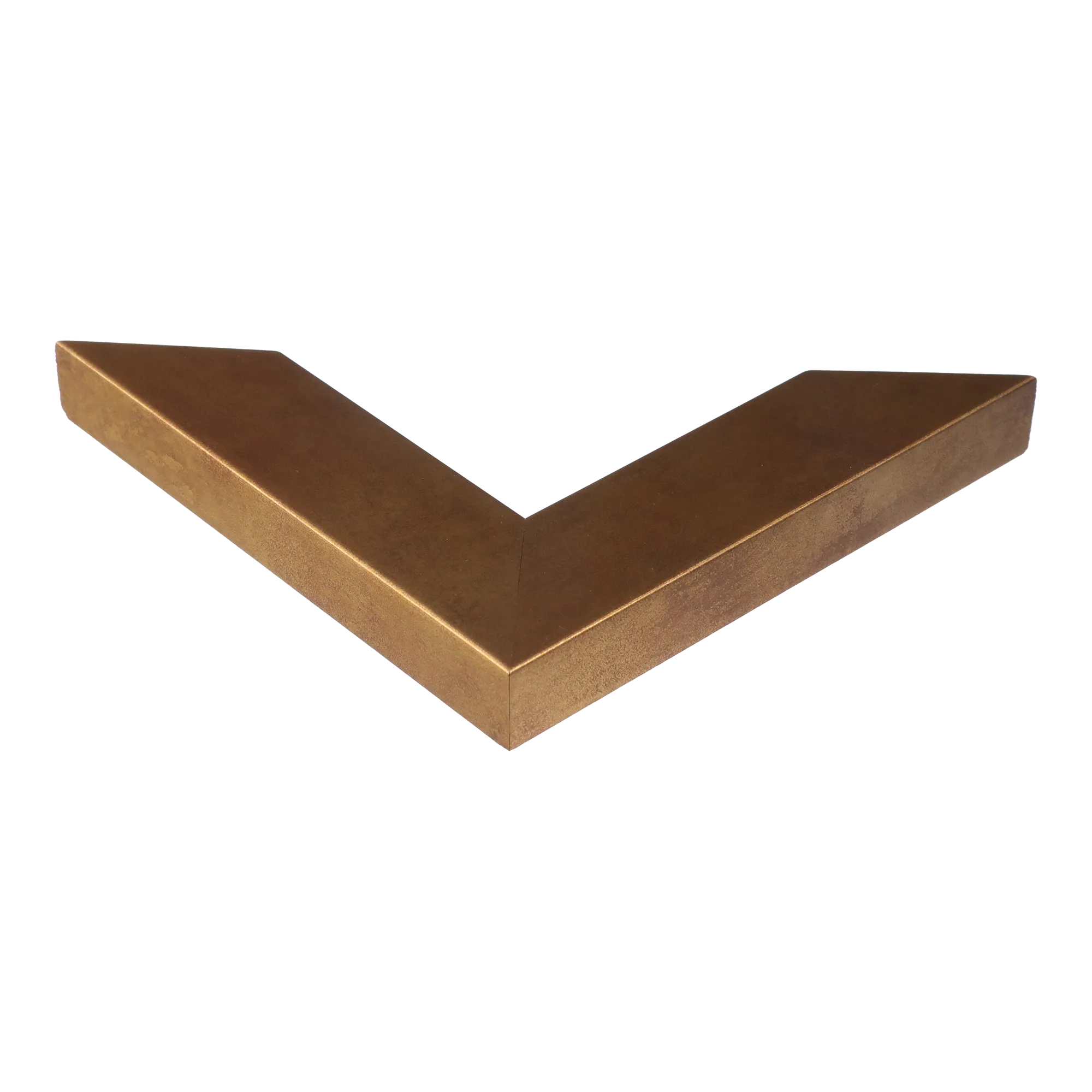 Corner view of Metro in distressed gold picture frame