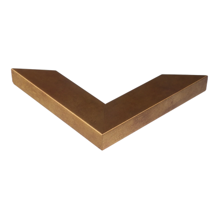Corner view of Metro in distressed gold picture frame