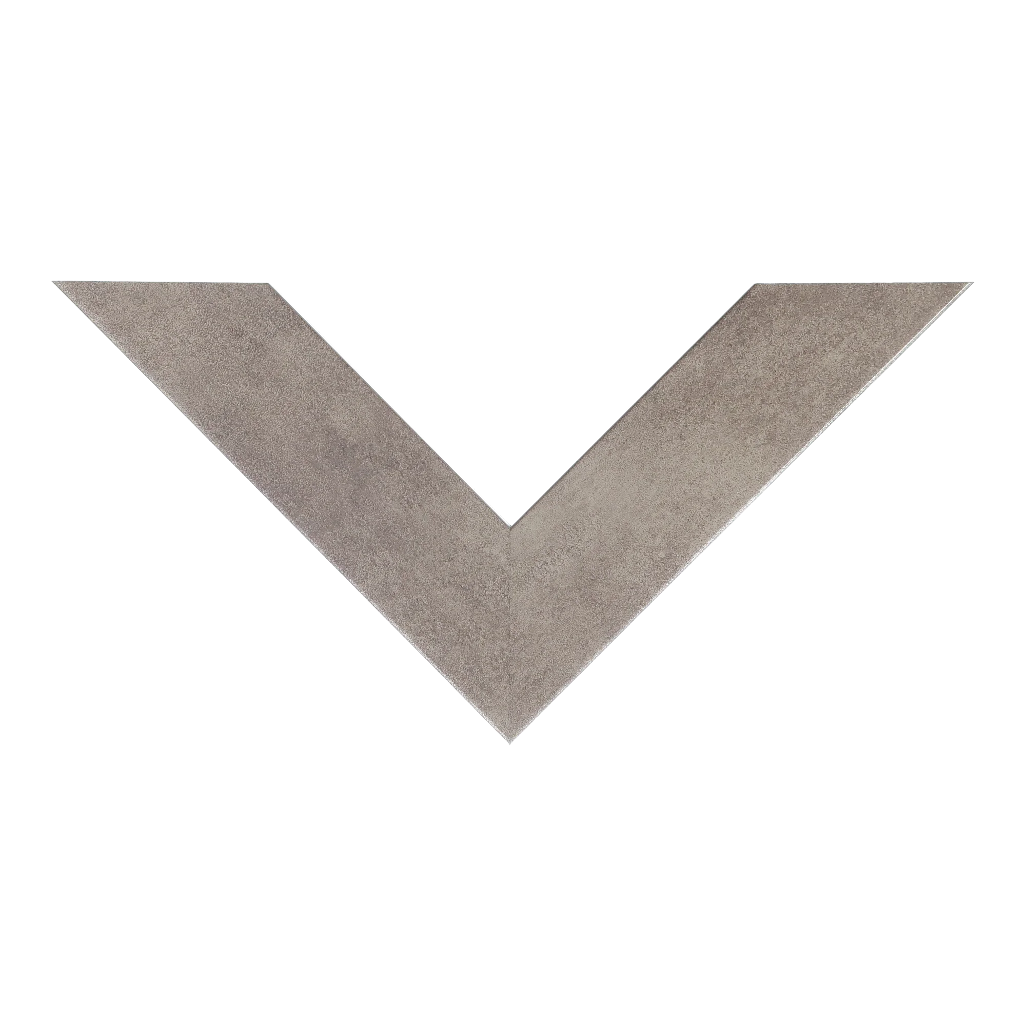 Top view of Metro picture frame in distressed silver