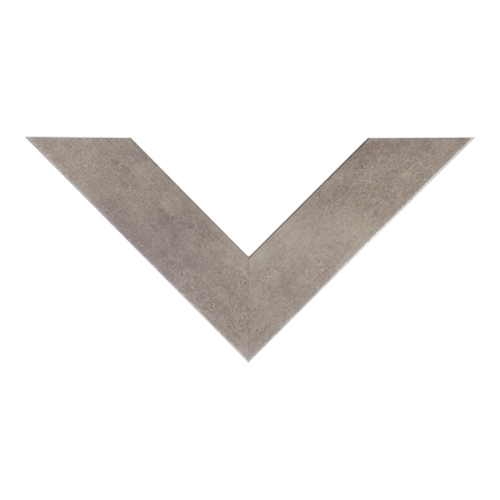 Top view of Metro picture frame in distressed silver