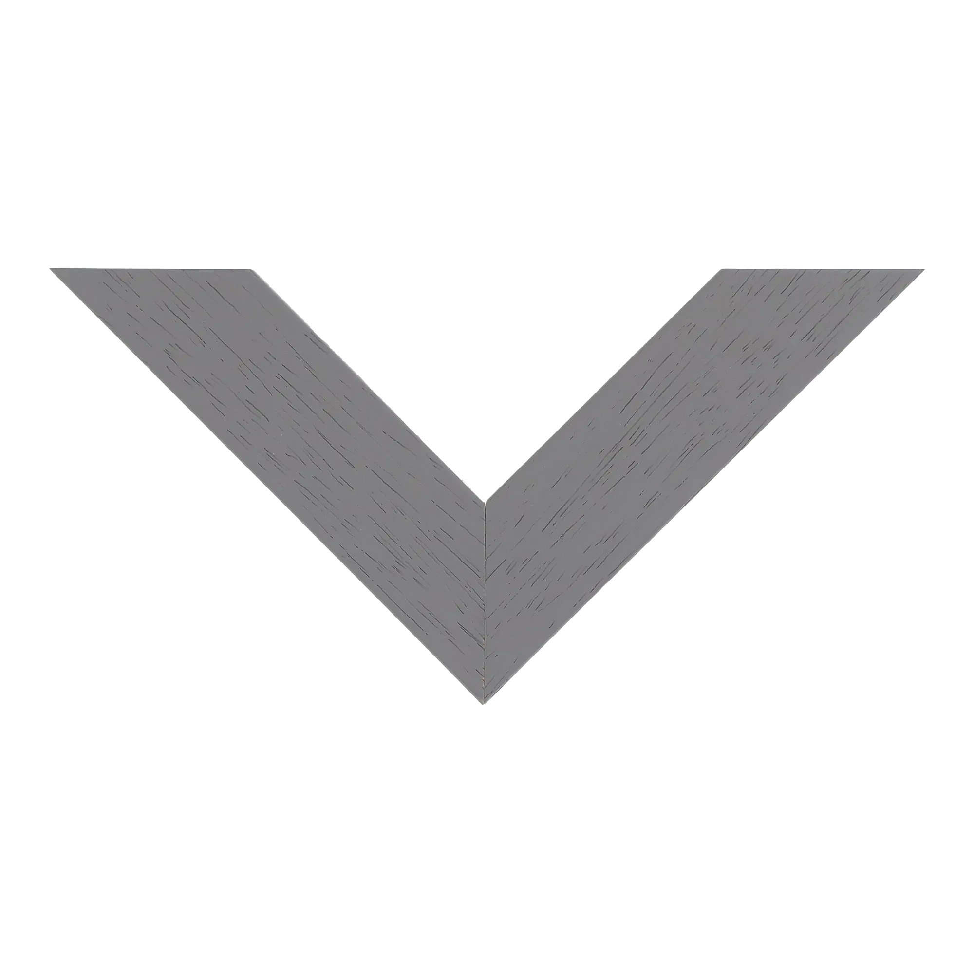 Top view of Metro picture frame in grey grain