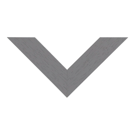 Top view of Metro picture frame in grey grain