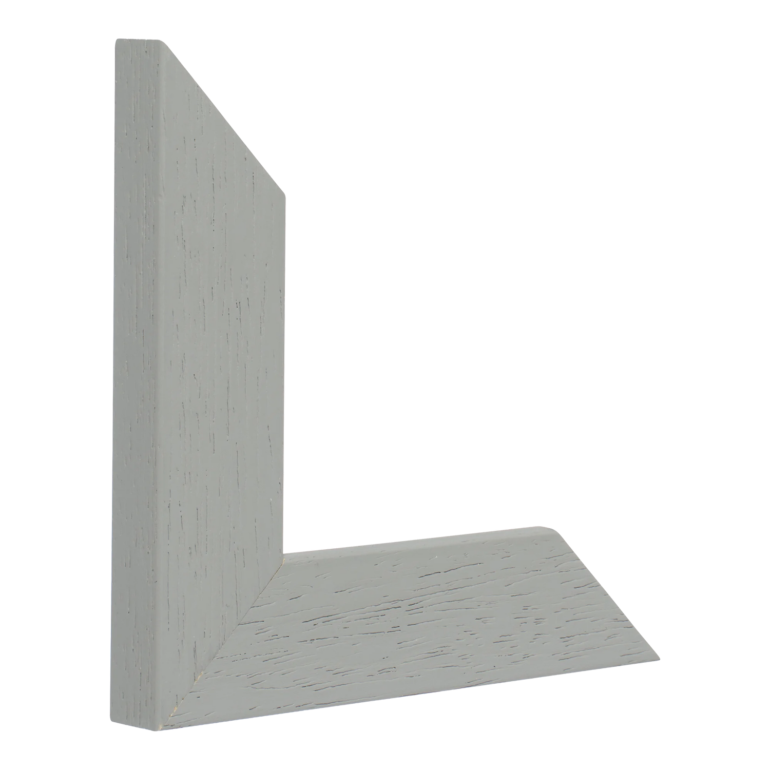 Vertical view of metro grey grain picture frame