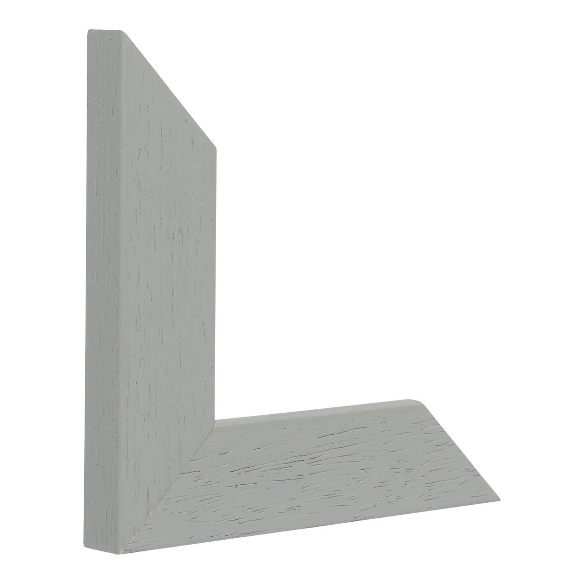 Vertical view of metro grey grain picture frame