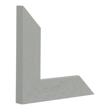 Vertical view of metro grey grain picture frame