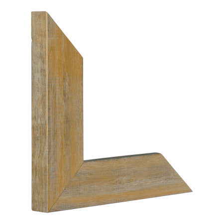 Vertical view of metro honey picture frame sample
