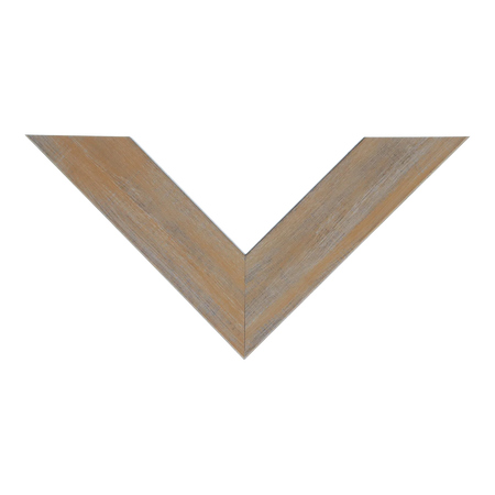 Top view of Metro picture frame in honey