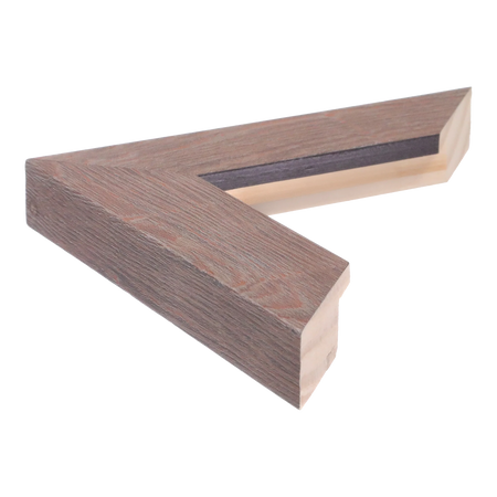 Side view of Metro picture frame in mink