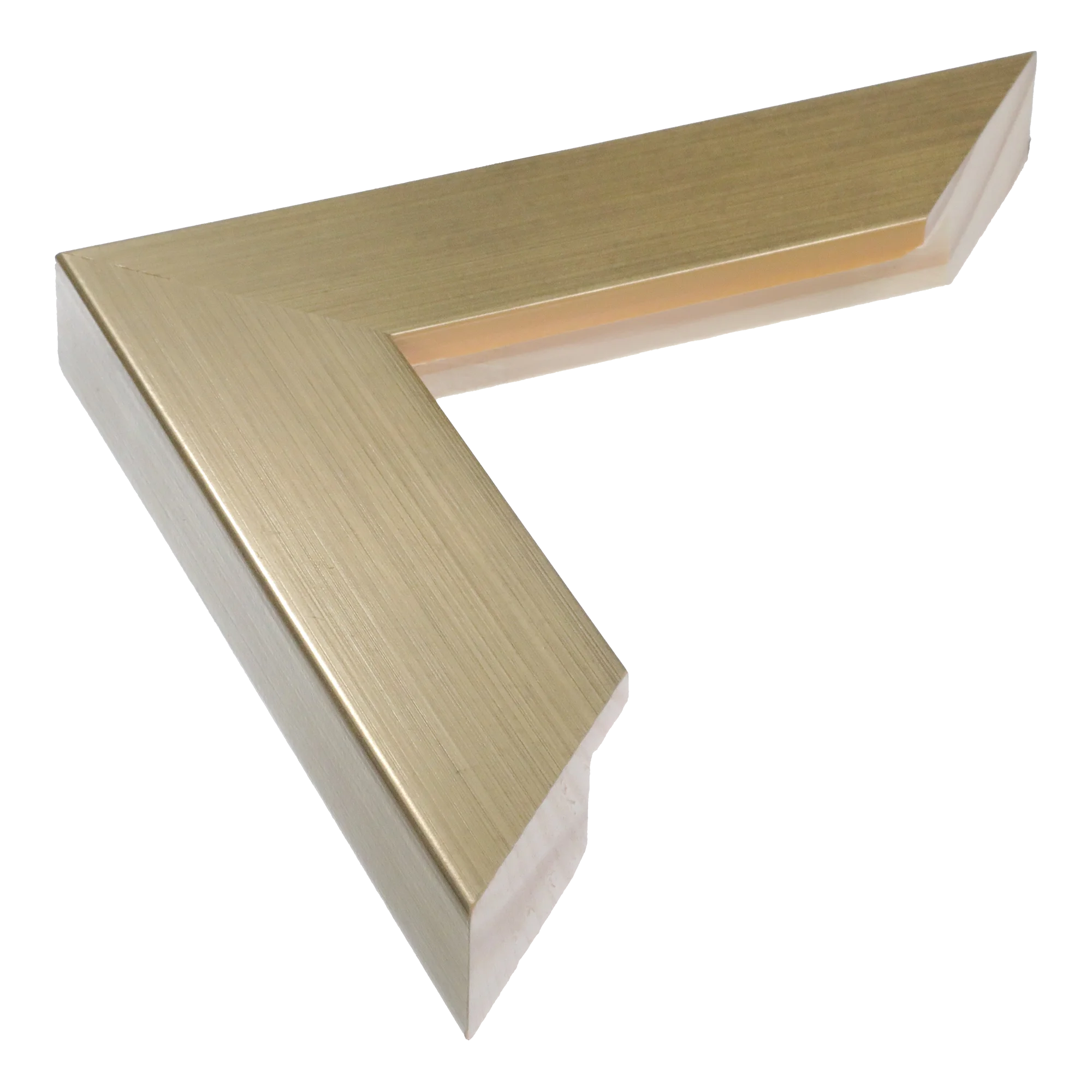 Metro in soft gold picture frame