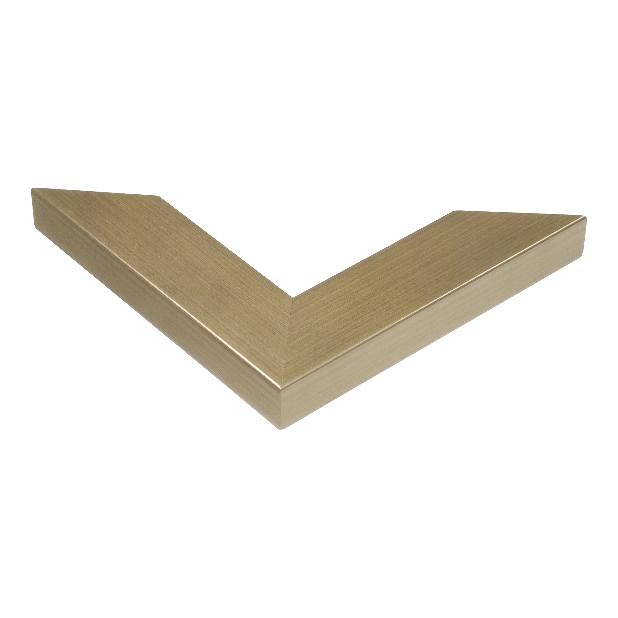 Corner view of Metro in soft gold picture frame