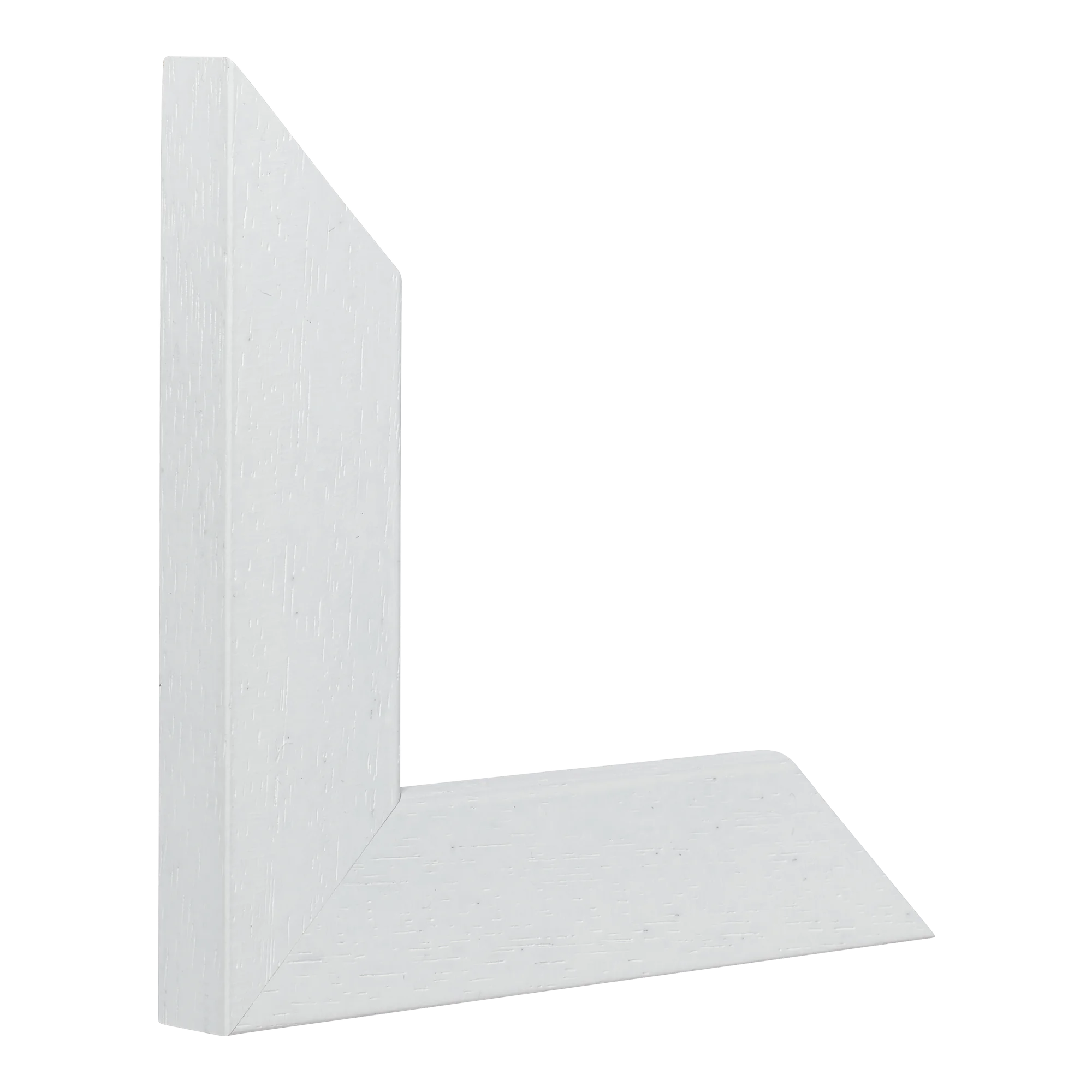 Vertical view of metro white grain picture frame