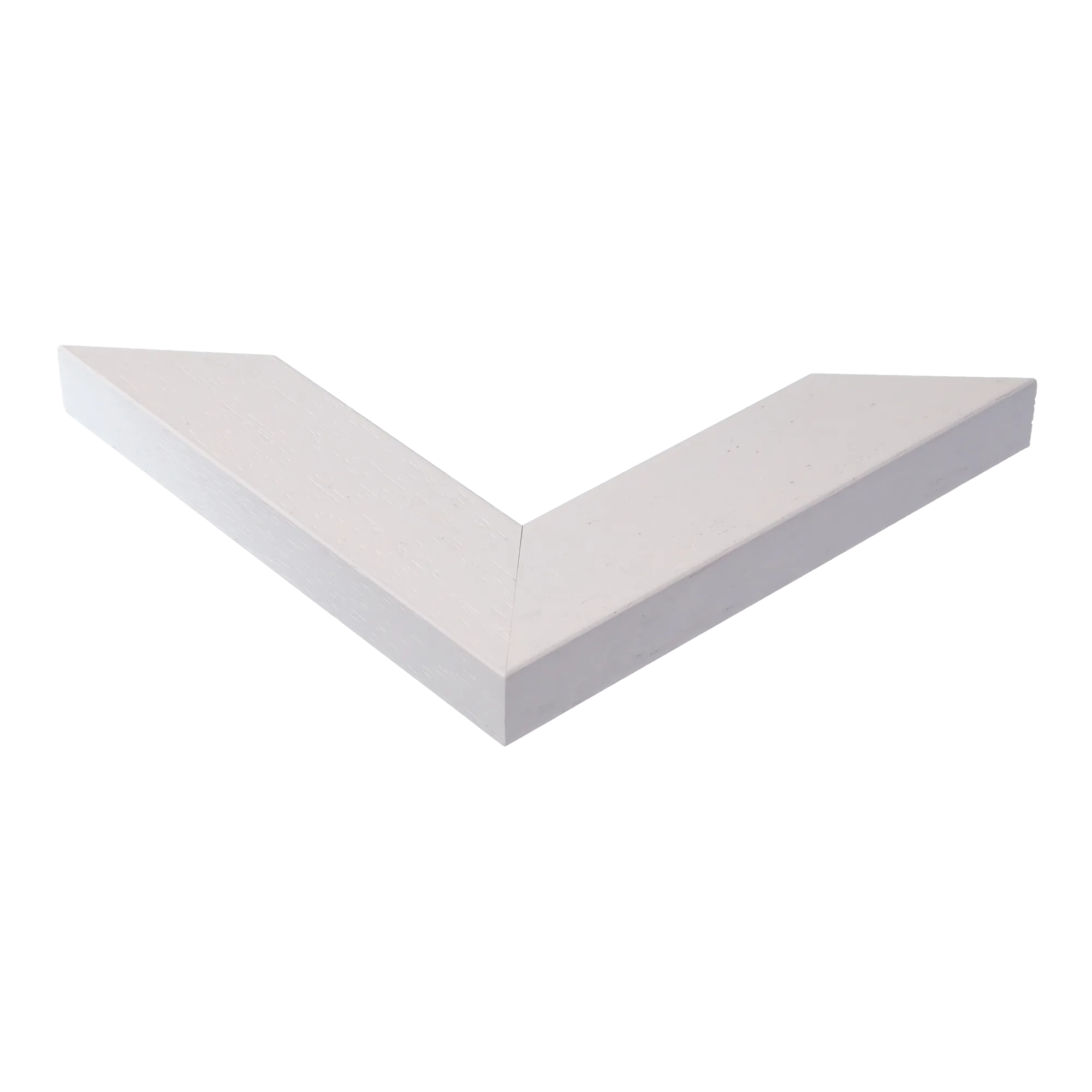 Corner view of Metro in white grain picture frame