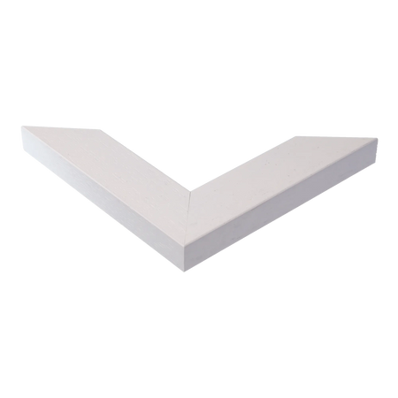 Corner view of Metro in white grain picture frame