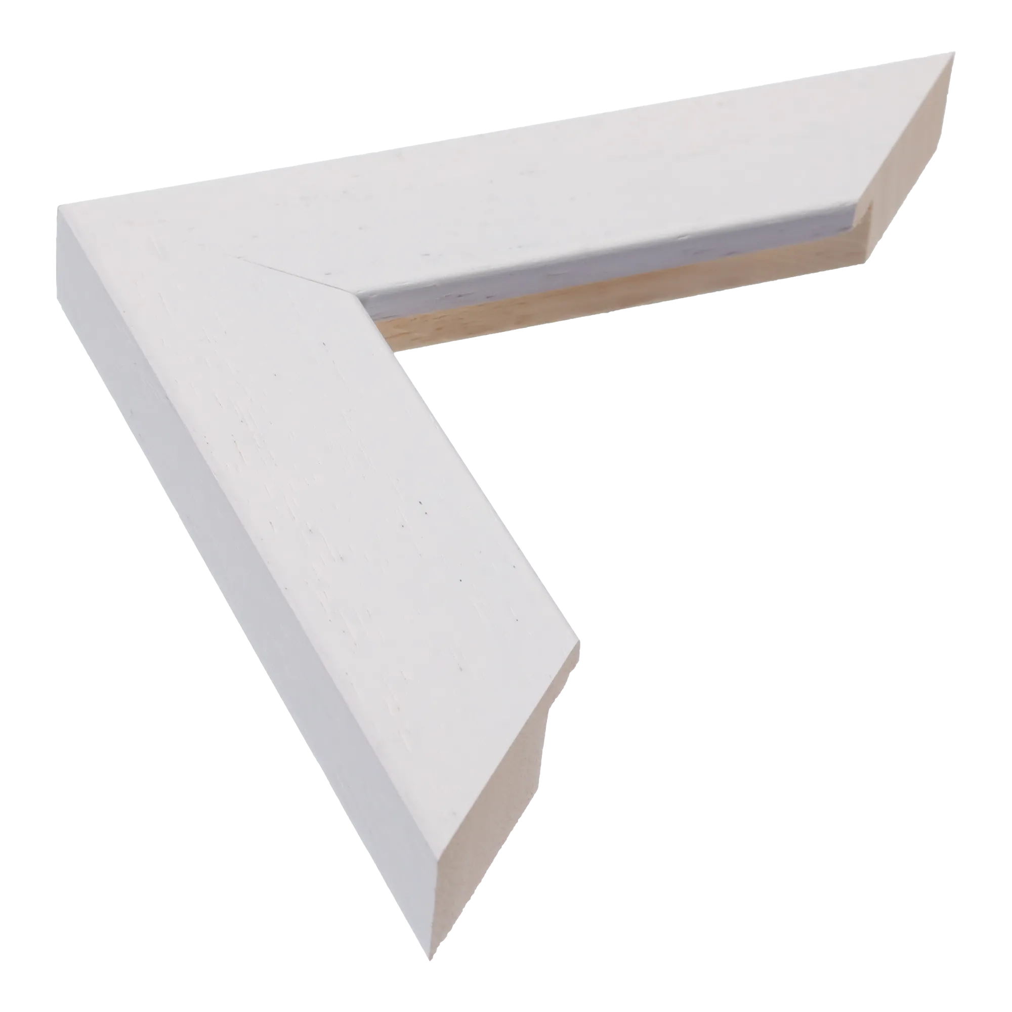 Metro in white grain picture frame