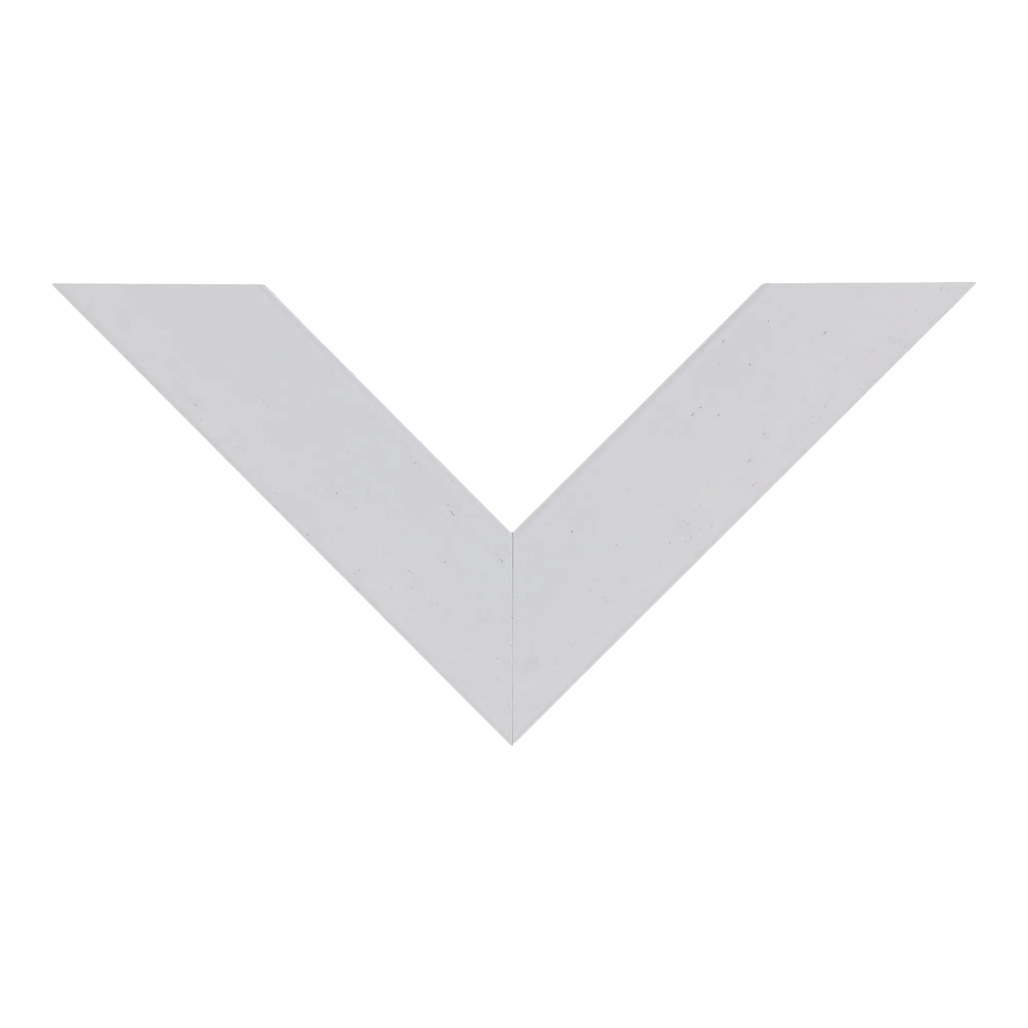 Top view of Metro picture frame in white grain