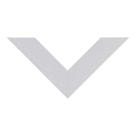 Top view of Metro picture frame in white grain