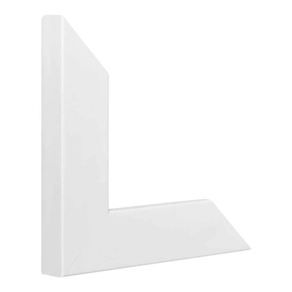 Vertical view of metro white picture frame