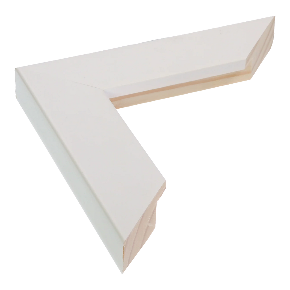 Metro in white picture frame