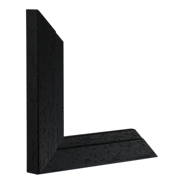 Vertical view of milano black picture frame sample