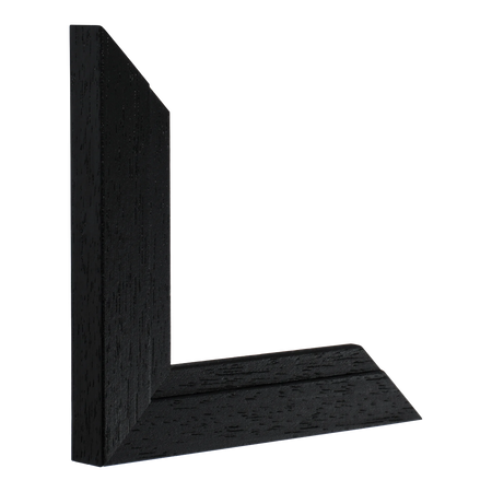 Vertical view of milano black picture frame