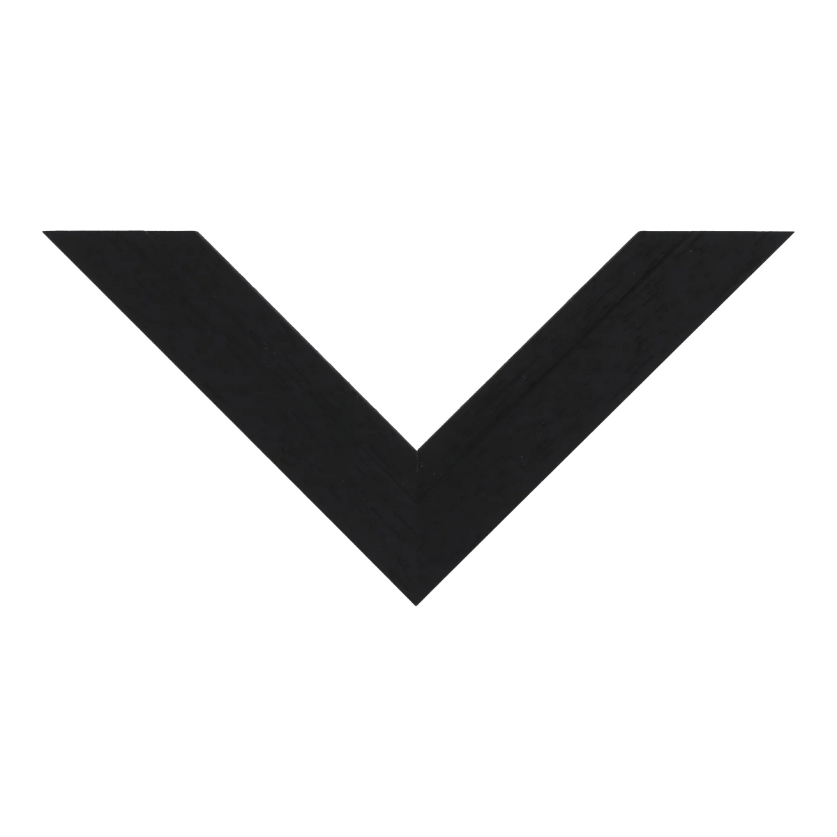 Top view of Milano picture frame in black