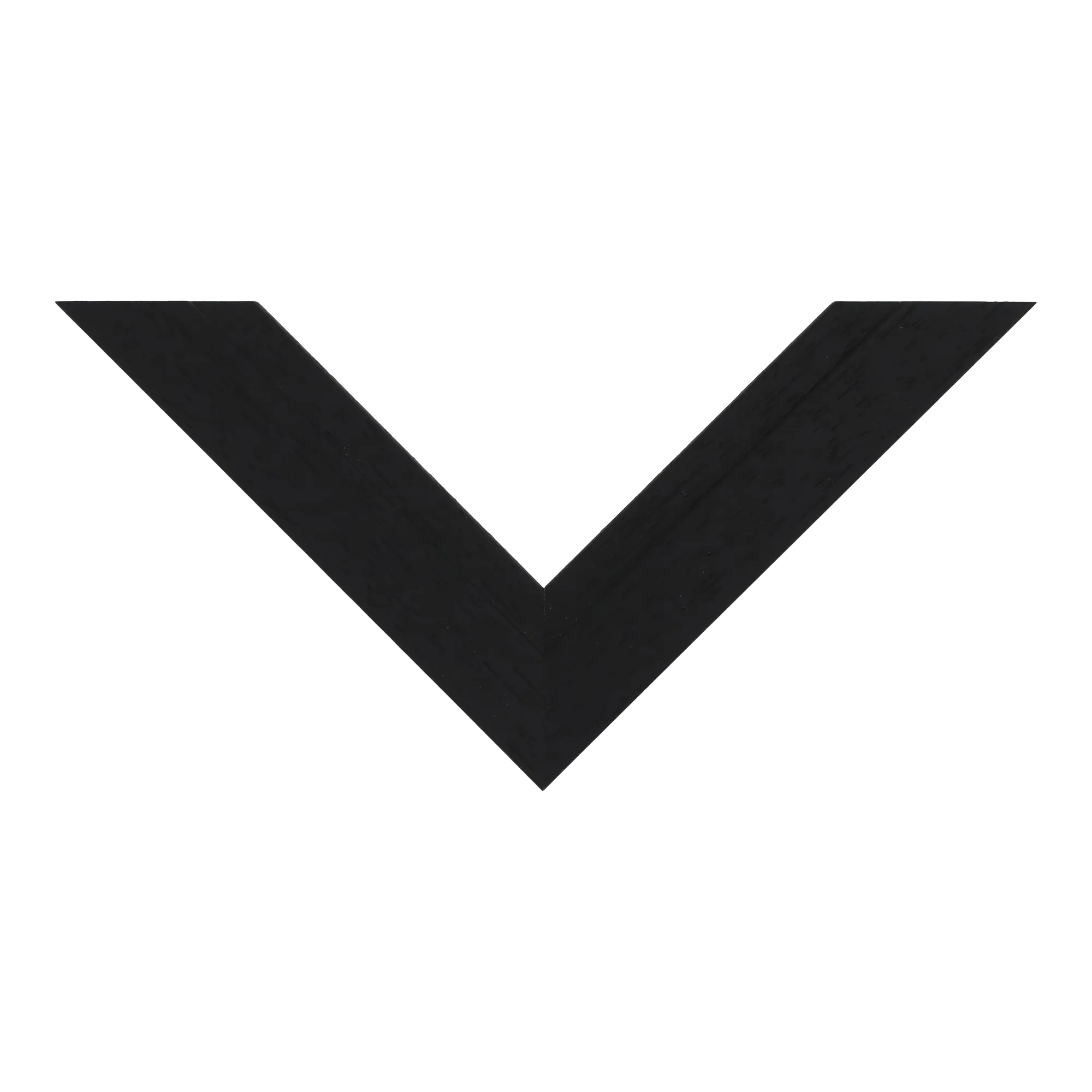 Top view of Milano picture frame in black