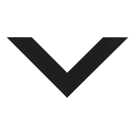 Top view of Milano picture frame in black