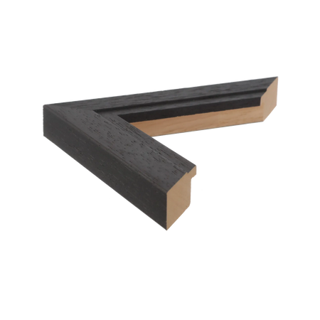 Side view of Milano picture frame in black