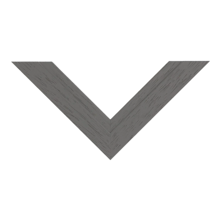 Top view of Milano picture frame in grey