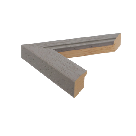 Side view of Milano picture frame in grey