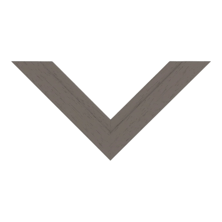 Top view of Milano picture frame in taupe