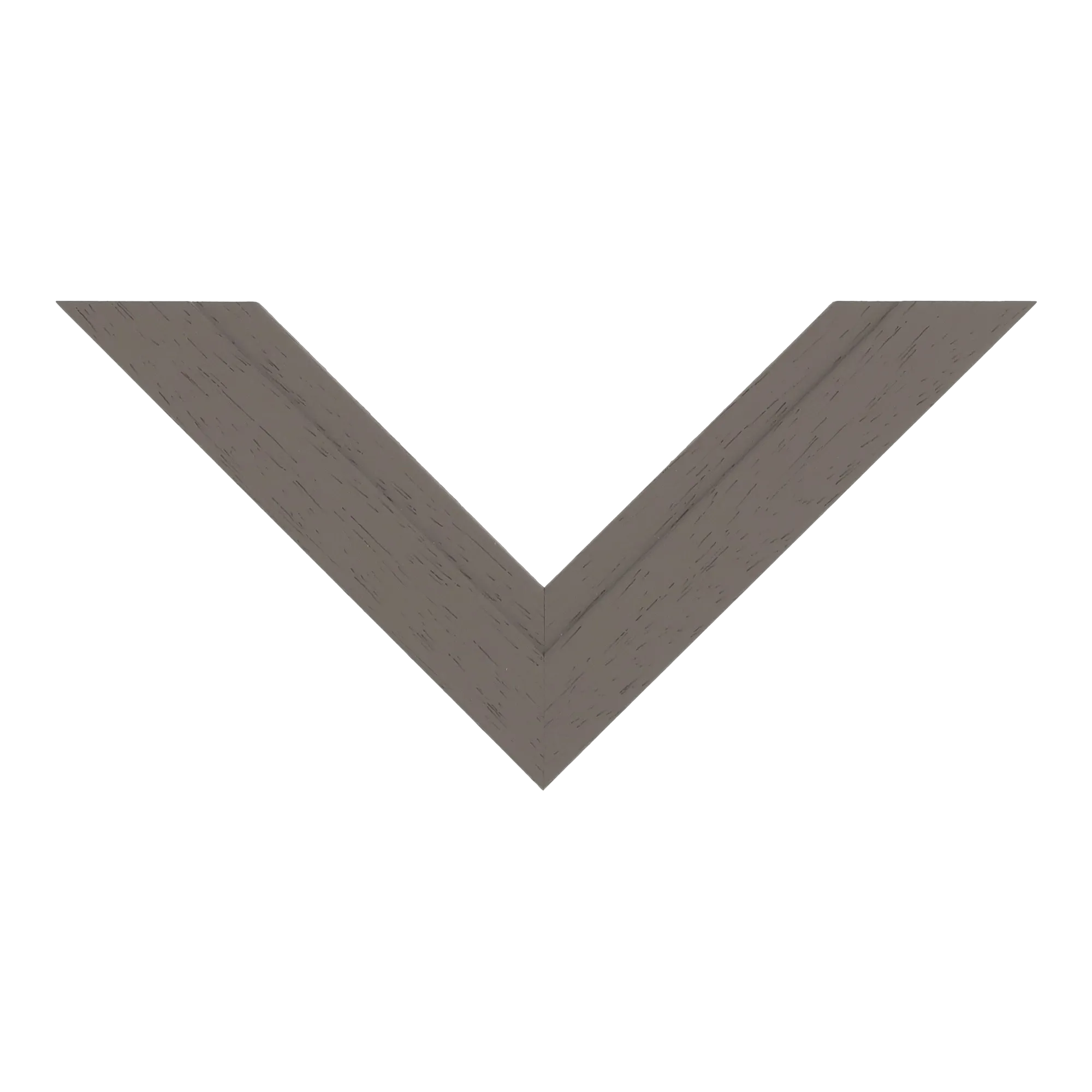 Top view of Milano picture frame in taupe