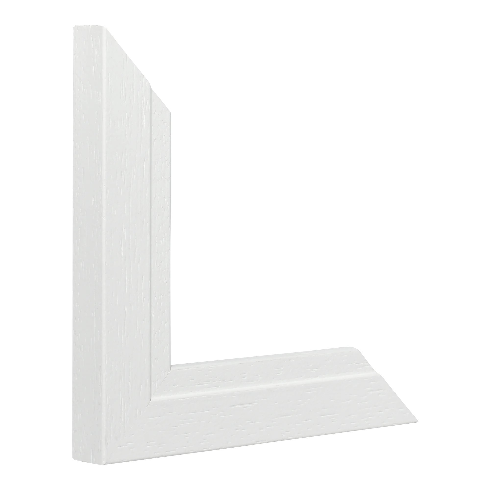Vertical view of milano white picture frame