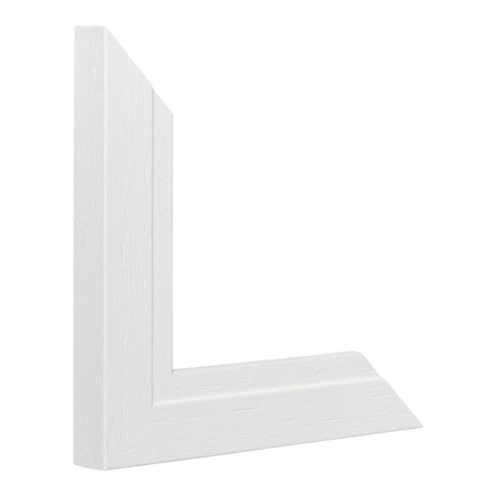 Vertical view of milano white picture frame