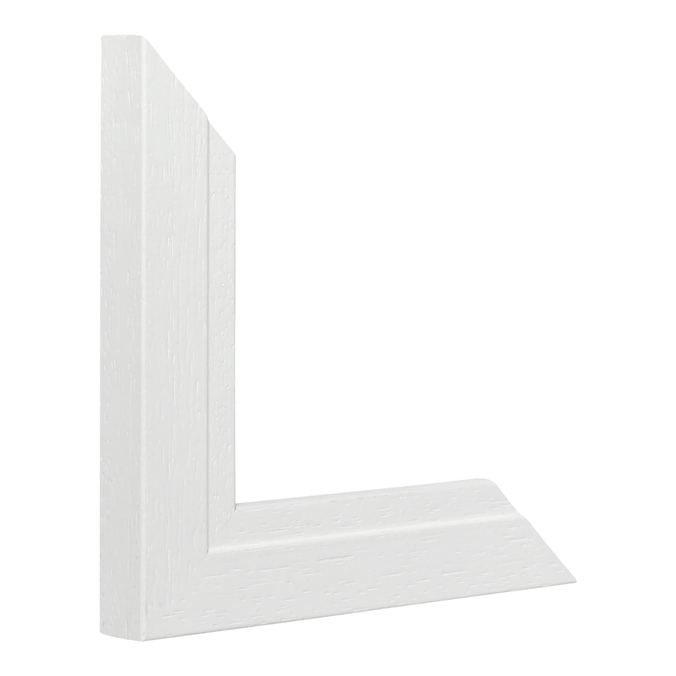 Vertical view of milano white picture frame