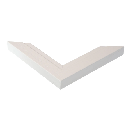 Corner view of Milano in white picture frame
