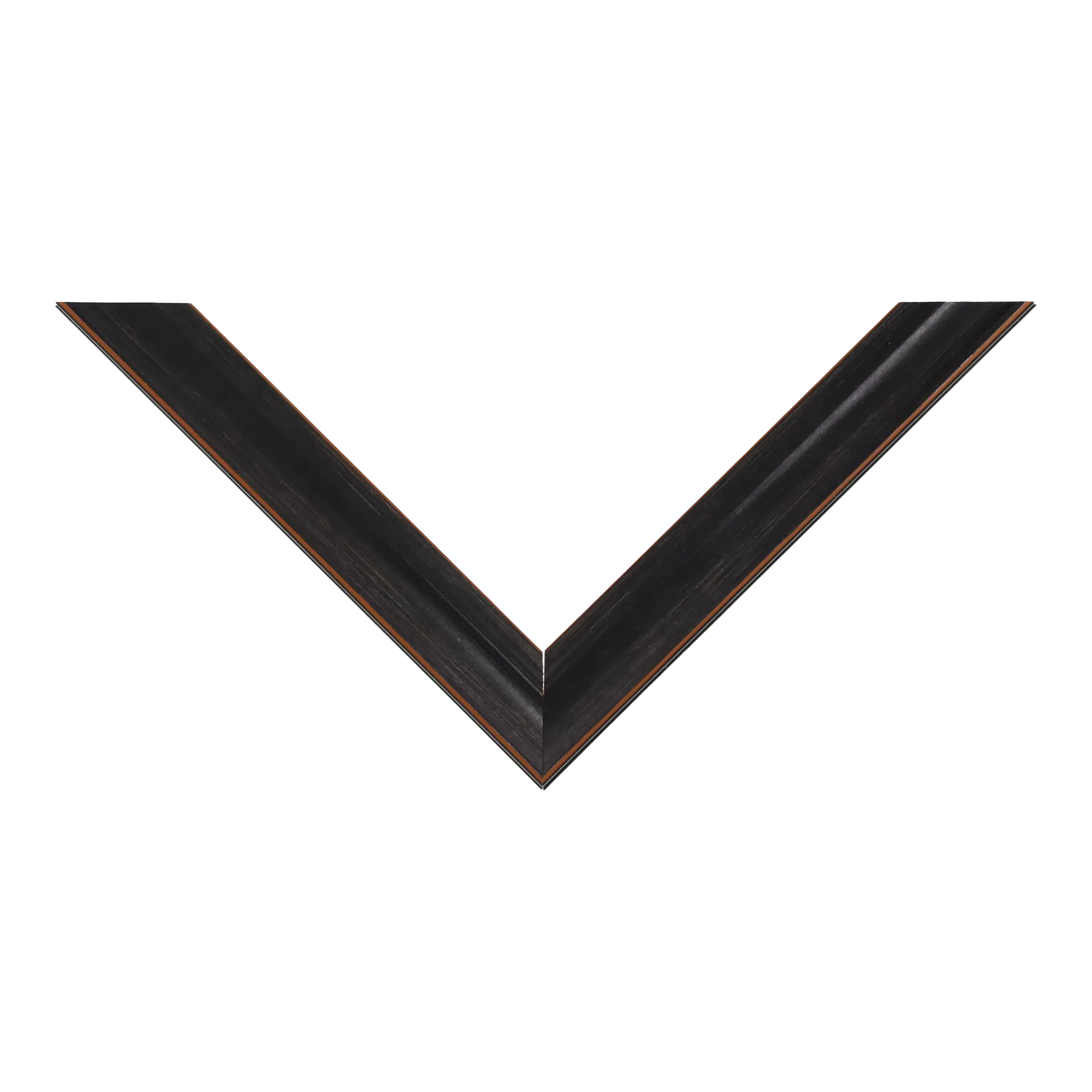 Top view of Monarch picture frame in black