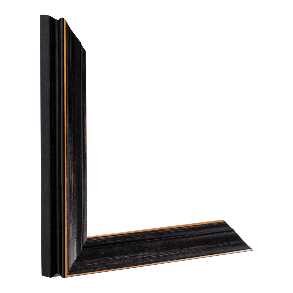 Vertical view of monarch black picture frame