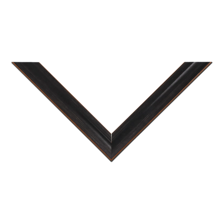 Top view of Monarch picture frame in black