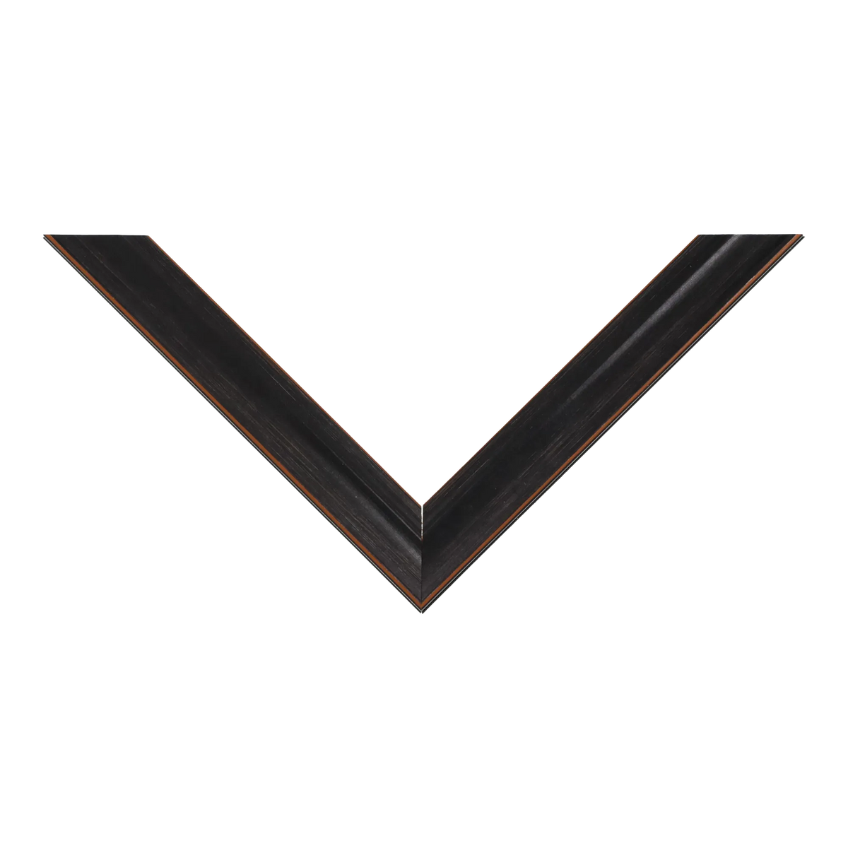 Top view of Monarch picture frame in black