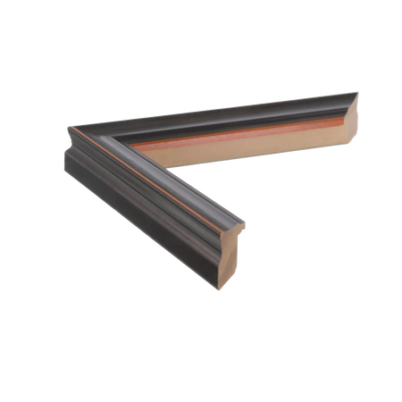 Side view of Monarch picture frame in black