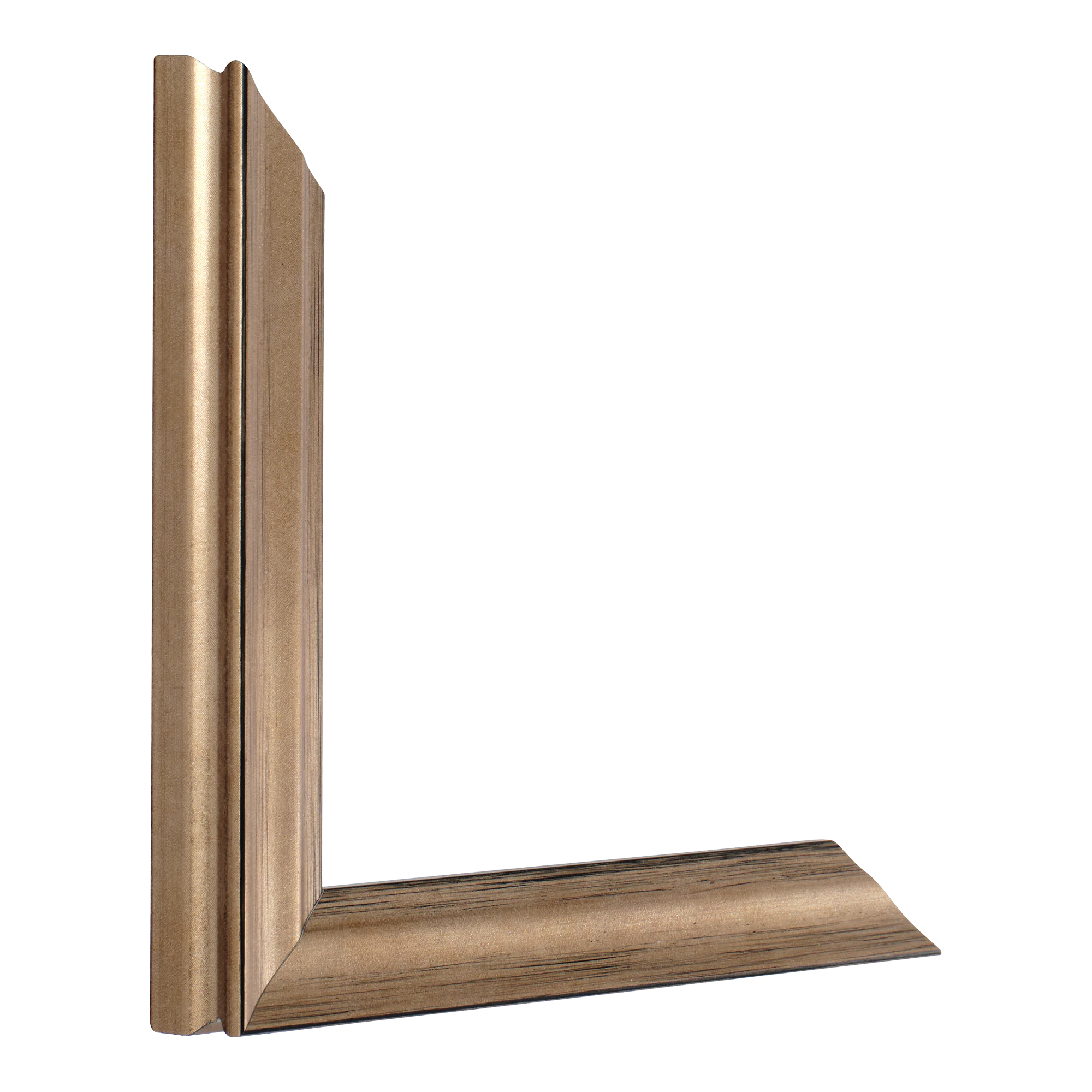Vertical view of monarch bronze picture frame